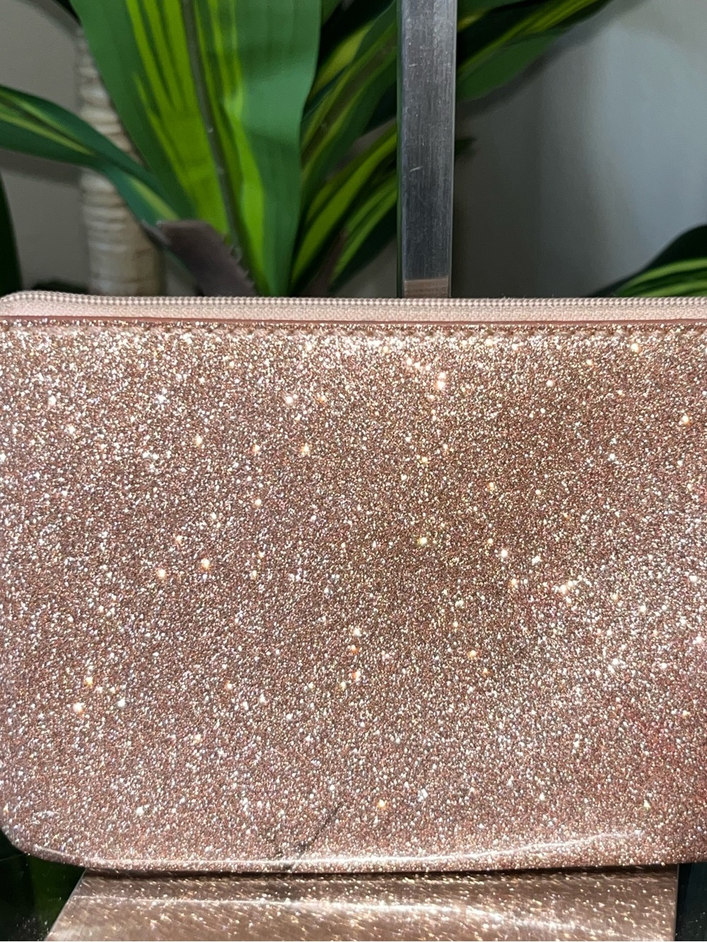 kate spade Rose Gold Glitter Wristlet Pouch - Picture 5 of 9
